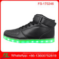 2017 luces led zapatos de skate, zapatos de skate de tobillo, zapatos de skate led para hombres